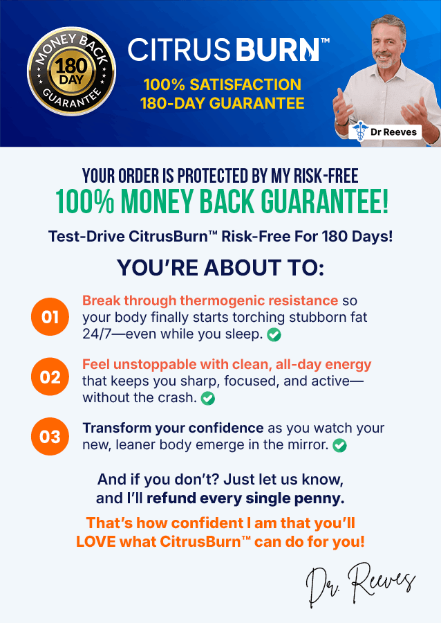 CitrusBurn Money back Gurantee